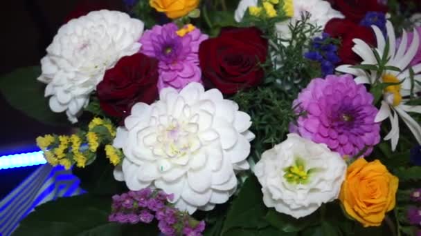 Beau Bouquet Fleurs Différentes — Video