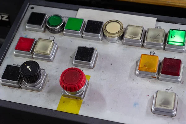 Baskı Makinesinin Kontrol Paneli — Stok fotoğraf