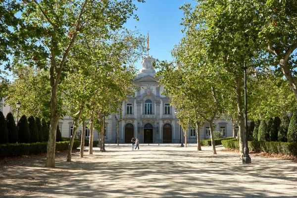 Madrid Espagne Septembre 2021 Construction Cour Suprême Haute Instance Justice — Photo