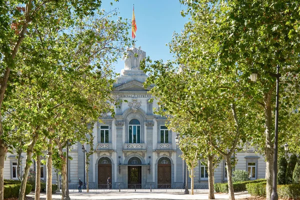 Madrid España Septiembre 2021 Edificio Del Tribunal Supremo Instancia Más Imágenes de stock libres de derechos