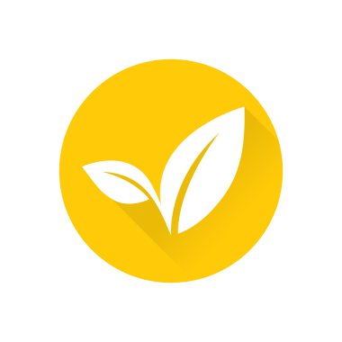 Düz yapraklı simgeler. Vektör illüstrasyonu.