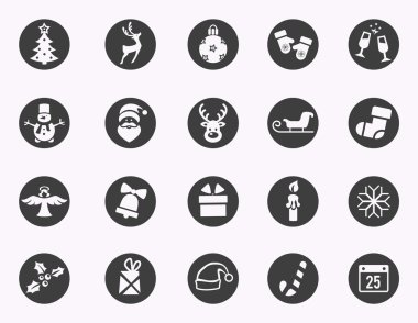 Noel ve Kış simgeleri koleksiyonu