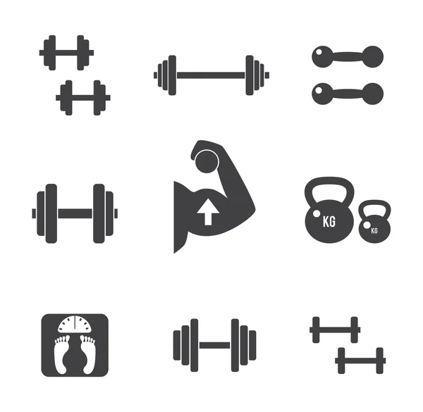 Ağırlık Icons set. — Stok Vektör