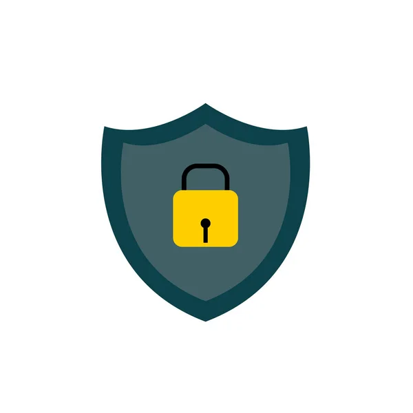 Shield Security Icon Lock Security Icon — Stock Photo, Image