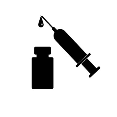 simge sryringe plastik ilaç izole