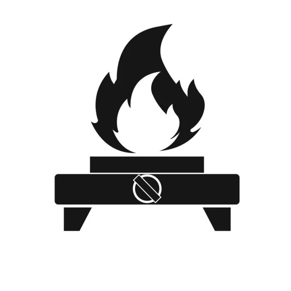 Gasherd Symbol Element Der Und Gassymbole — Stockfoto