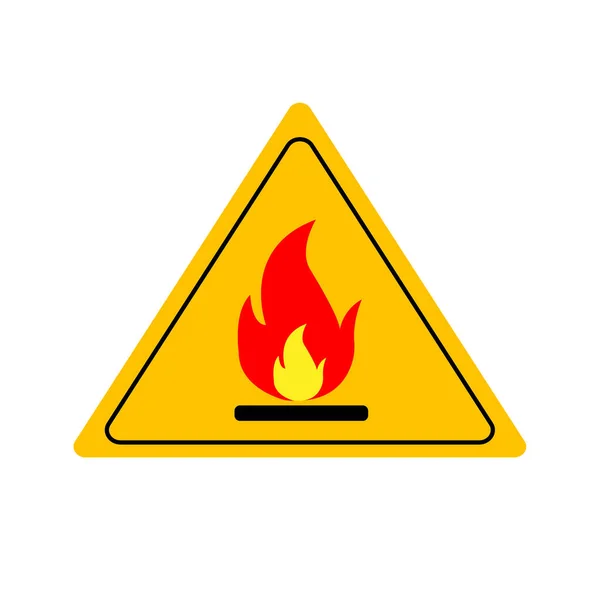 Danger Fire Flammable Icon Illustration — Stock Photo, Image