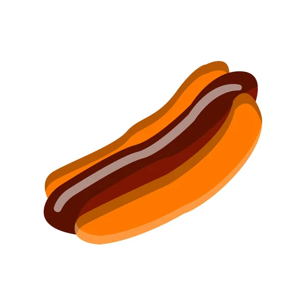 Illustrazione Hotdog Design Minimalista — Foto Stock