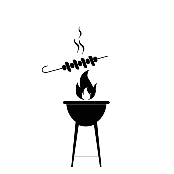 Füstölt Grillezett Barbecue Kebab — Stock Fotó