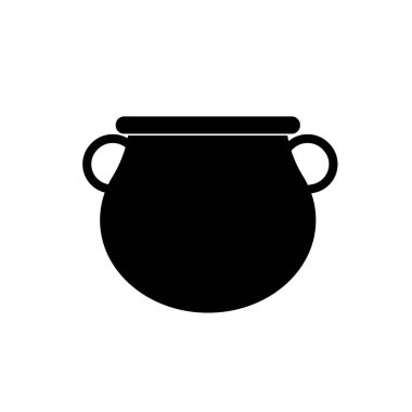 beyaz arkaplan illüstrasyonunda pot simgesi