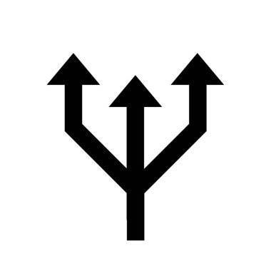  güzergah simgesi izole edilmiş işaret çizimi