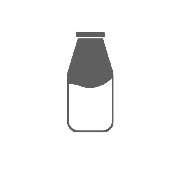 Εικόνα Εικονίδιο Μπουκάλι Γάλα Εικόνα — Φωτογραφία Αρχείου