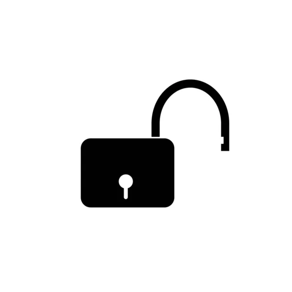 Unlock Icon Illustration White Background — Stock Photo, Image