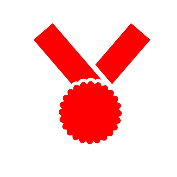 Médaille Sur Fond Blanc Concept Pour Gagner Réussir — Photo