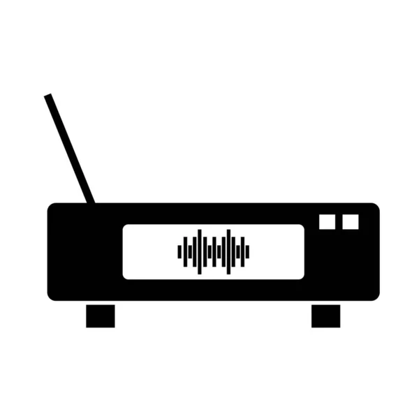 Radyo Aygıtı Simgesi Grafik Illüstrasyonu — Stok fotoğraf