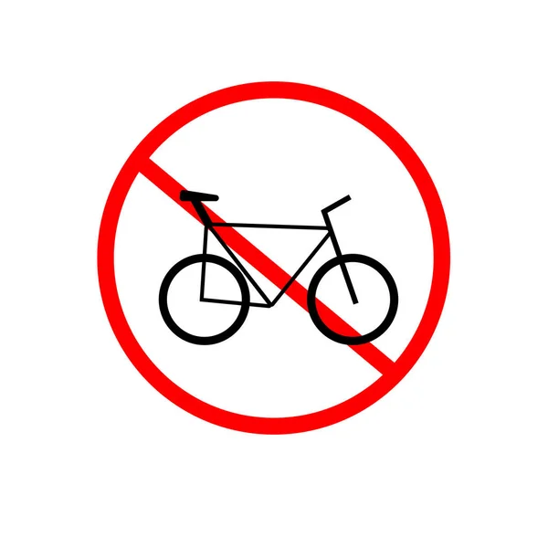 Reseförbud Ingen Resa Cykel Ikon Illustration — Stockfoto