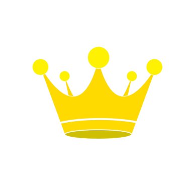 Kraliyet altın tacı. Beyaz arkaplanda izole.