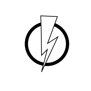 yıldırım, elektrik, hız veya voltaj simgesi