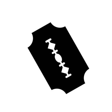 Tıraş bıçağı ikonu. Çizim, düz tasarım.