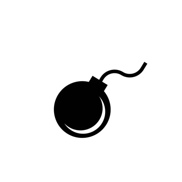 Bomb Icon Simple Design White Background — Stock Photo, Image