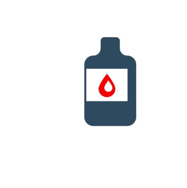 Kan torbası örnekleri beyaz arkaplanda