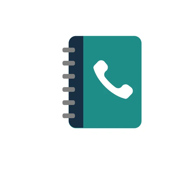 Phone Directory Icon Illustration Auf Weißem Hintergrund — Stockfoto