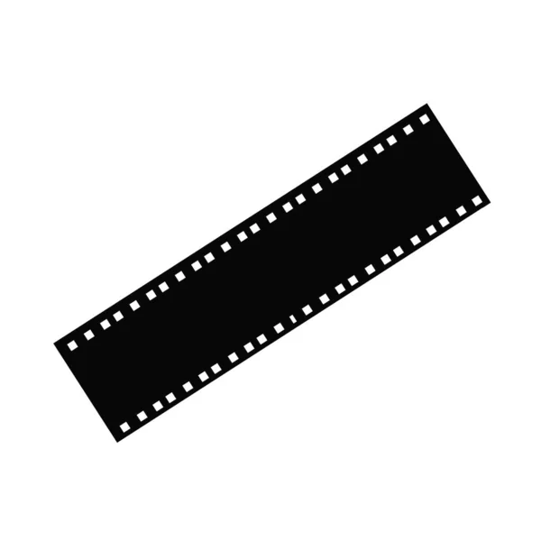 Film Roll Logo Illustratie Witte Achtergrond — Stockfoto