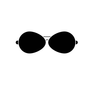 yuvarlak metal güneş gözlüğü beyaz arkaplanda izole