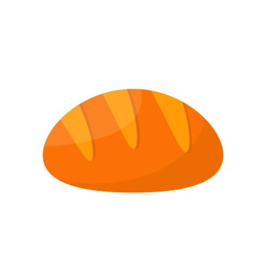 Beyaz ekmek, ekmek, beyaz arka planda dilimlenmiş..