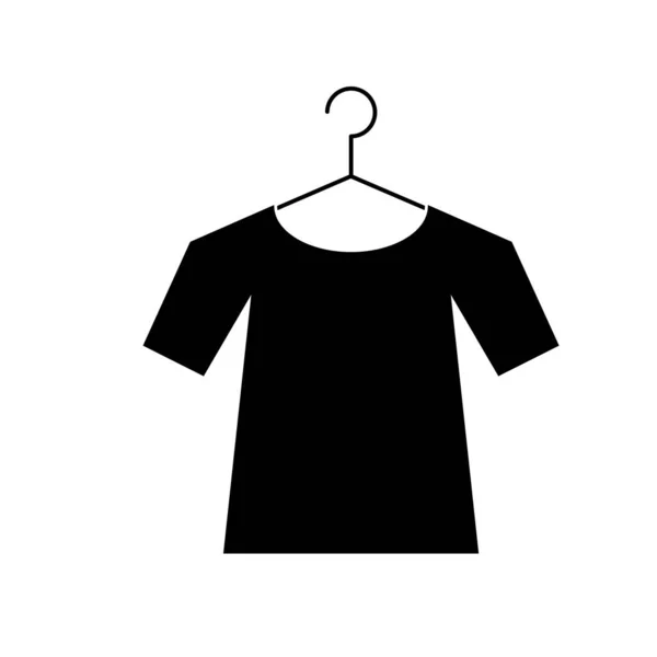 Shirt Symbol Auf Dem Kleiderbügel Kleid Symbol Kleider Ikone — Stockfoto