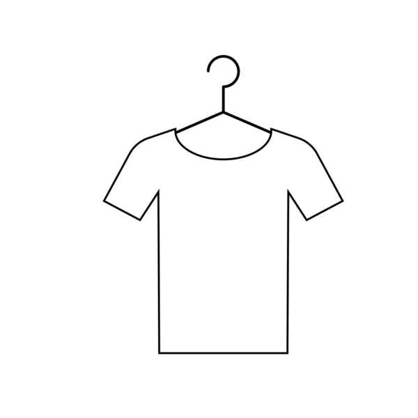 Shirt Symbol Auf Dem Kleiderbügel Kleid Symbol Kleider Ikone — Stockfoto