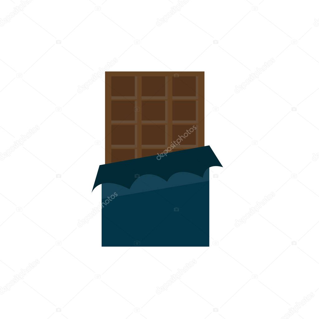 chocolate bar  illustration o white backgroud