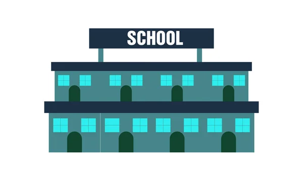 Ilustração Elementos Educação Edifício Escola — Fotografia de Stock