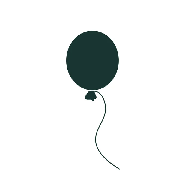 Balão Voador Isolado Fundo Branco — Fotografia de Stock