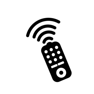 Uzaktan denetim simgesi izole edilmiş işaret gösterimi