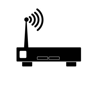 Kablosuz ağ simgesi. Kablosuz internet erişimi.