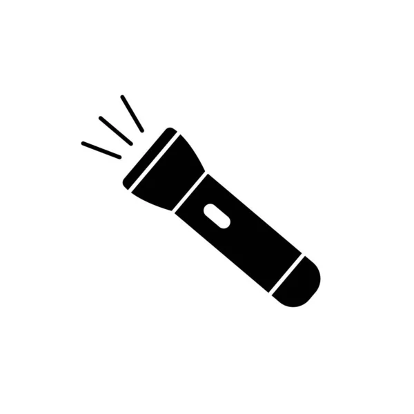 Taschenlampensymbol Flache Abbildung Der Taschenlampe — Stockfoto