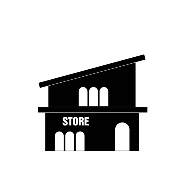 Icono Tienda Ilustración Estilo Diseño Plano — Foto de Stock