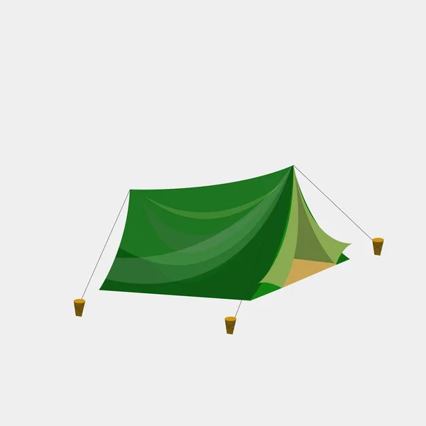Tenda Campeggio Viaggio All Aperto Illustrazione — Foto Stock