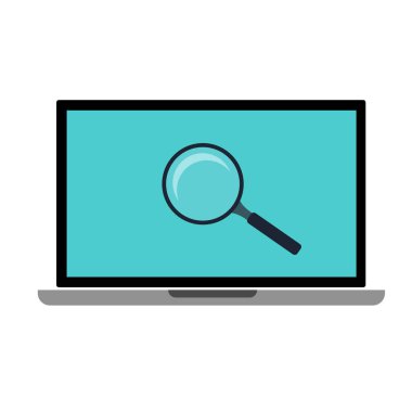 Arama motoru ekranda olan dizüstü bilgisayar.