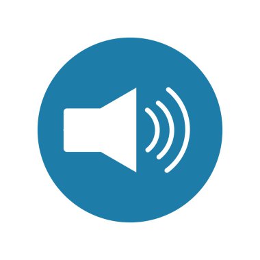 Web sitesi ve mobil uygulama için modern tasarım tarzında ses simgesi