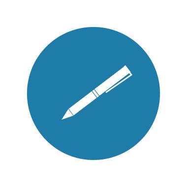 Kalem simgesi, izole. Düz dizayn. resimleme