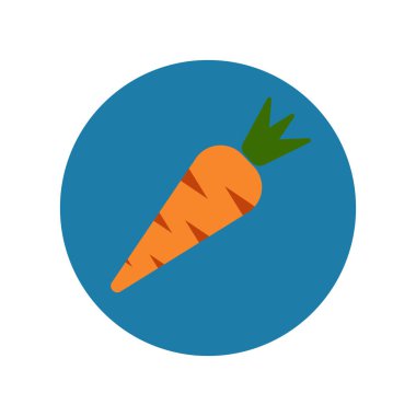 Havuç simgesi izole edilmiş işaret gösterimi.