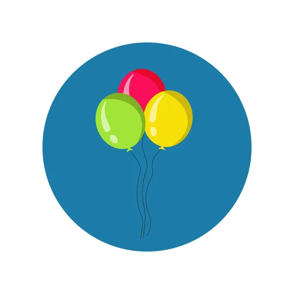 Luftballons Doodle Symbol Illustration Auf Weißem Hintergrund — Stockfoto