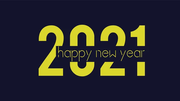 2021 Happy New 2021 Year Holiday Llustration Numbers 2021 — Stock Photo, Image