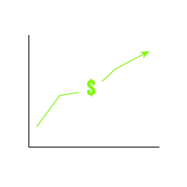 Absztrakt Pénzügyi Diagram Nyíllal — Stock Fotó