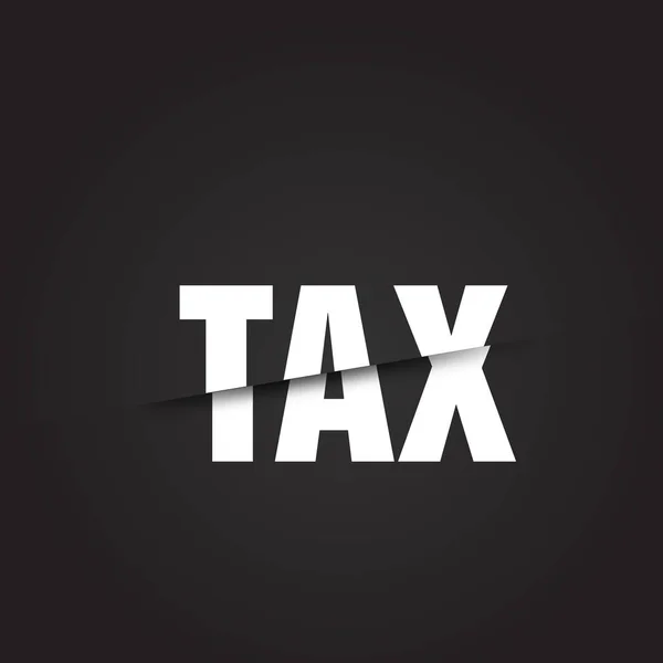 Réduction Impôt Homme Affaires Coupé Mot Fiscal — Photo