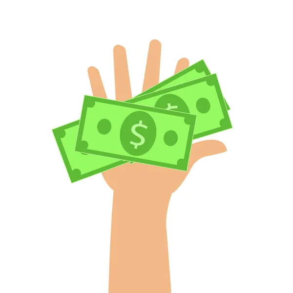 Money Hand Character Concept Financial Operations — Stock Photo, Image