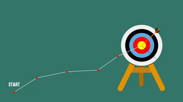 target with arrow. Goal setting. Smart goal. Business target concept.