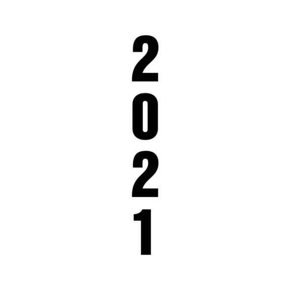 2021 Bonne Année Élégante Illustration Carte Vœux — Photo